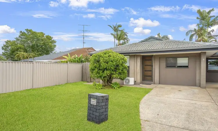 Main view of Homely semi-detached listing, 1/6 Crimson Court, Miami QLD 4220