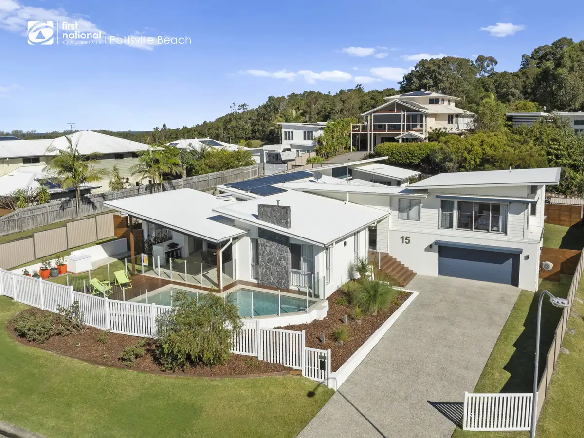 Main view of Homely house listing, 15 Woodfull Crescent, Pottsville NSW 2489