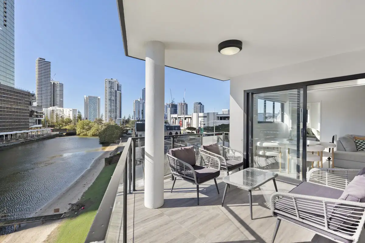 Main view of Homely apartment listing, 402/9 Hooker Boulevard, Broadbeach Waters QLD 4218