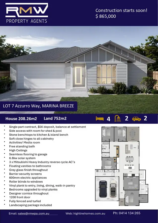 Third view of Homely house listing, Lot 7 Azzurro Way, Lammermoor QLD 4703