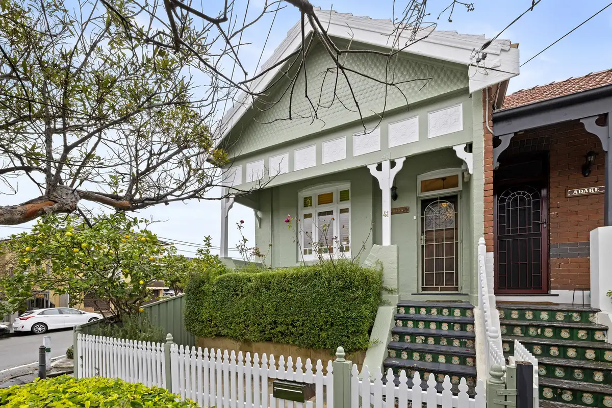 Main view of Homely semi-detached listing, 41 Moncur Street, Marrickville NSW 2204