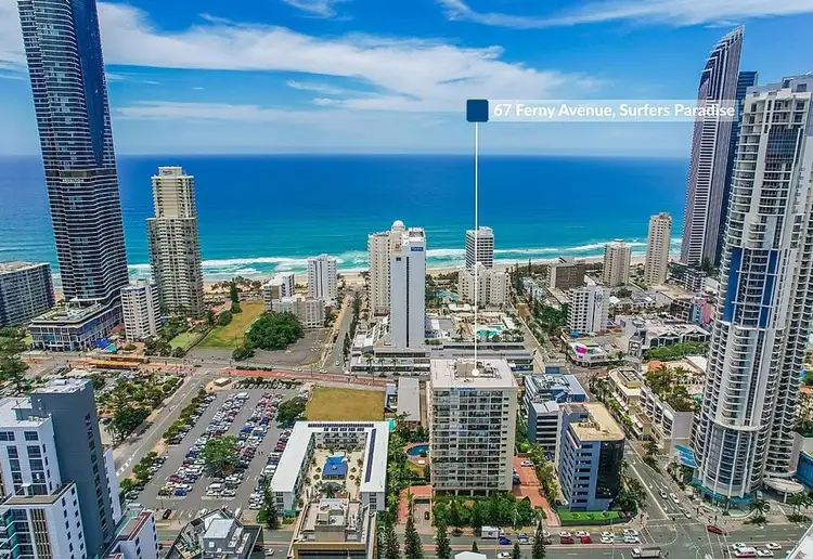 Main view of Homely apartment listing, 1605/67 Ferny Avenue, Surfers Paradise QLD 4217