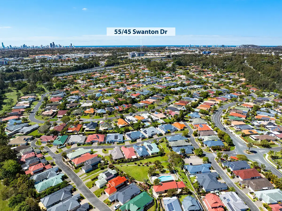 Main view of Homely villa listing, 55/45 Swanton Drive, Mudgeeraba QLD 4213