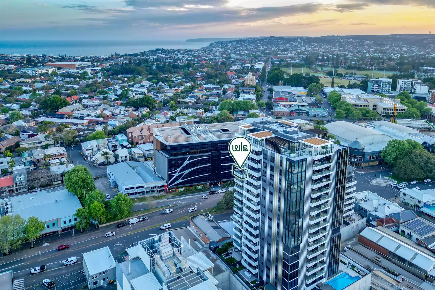 Main view of Homely apartment listing, 1404/509 Hunter Street, Newcastle NSW 2300