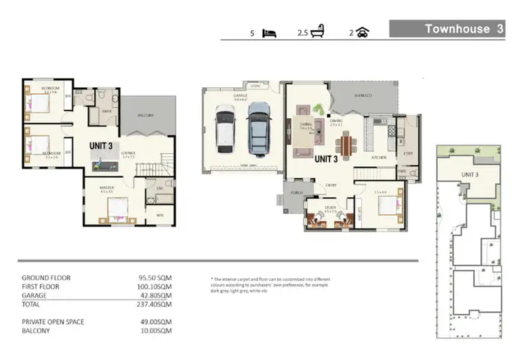 Sixth view of Homely townhouse listing, Unit 3/17 Scarlet Ash Drive, Templestowe Lower VIC 3107