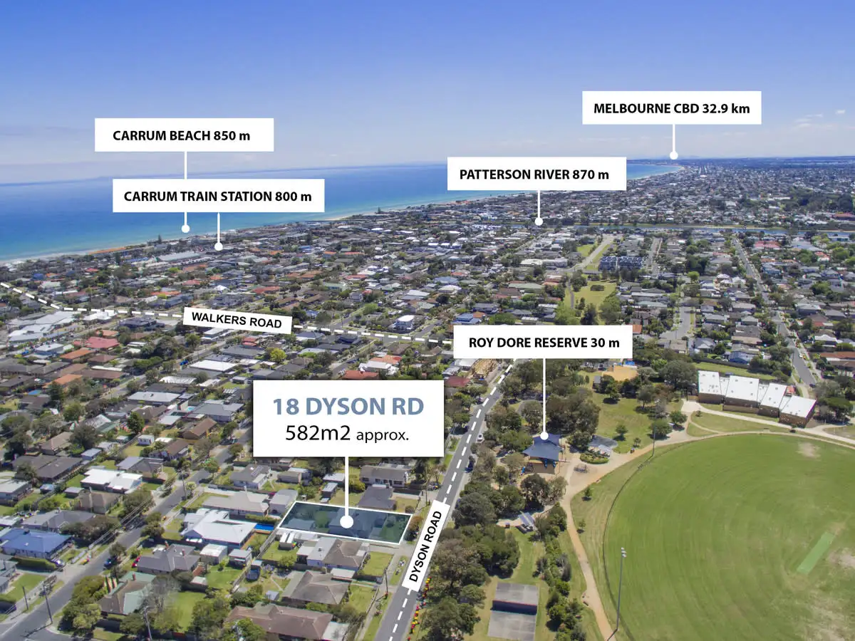Main view of Homely house listing, 18 Dyson Road, Carrum VIC 3197