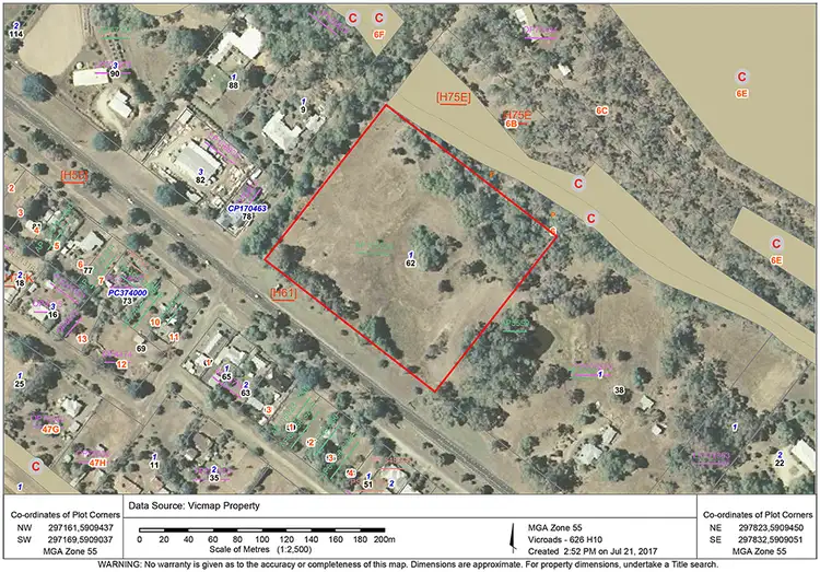 Main view of Homely land listing, 62-76 Kilmore Road, Heathcote VIC 3523