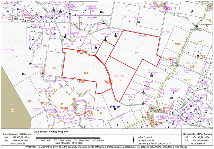 Main view of Homely land listing, LOT 17, 17A, 16, 16A, 294 Hylands Lane, Heathcote VIC 3523