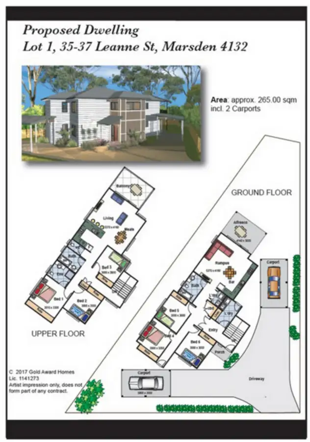 Third view of Homely land listing, LOT 1, 35 Leanne Street, Marsden QLD 4132