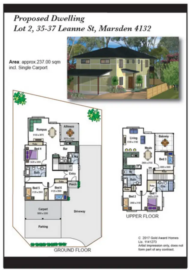 Third view of Homely land listing, LOT 2, 35 Leanne Street, Marsden QLD 4132