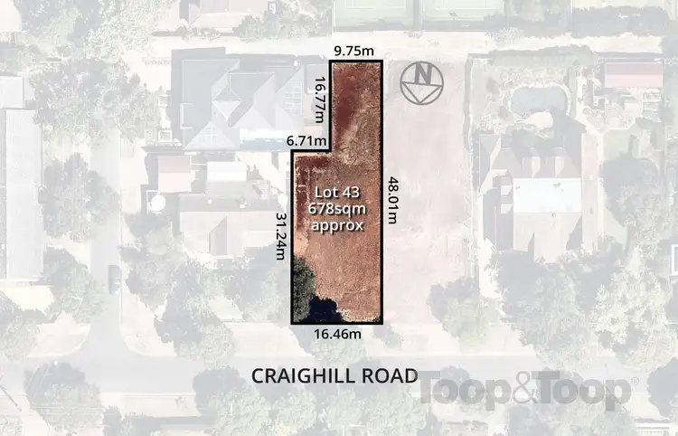 LOT Lot 43, 10 Craighill Road, St Georges SA 5064
