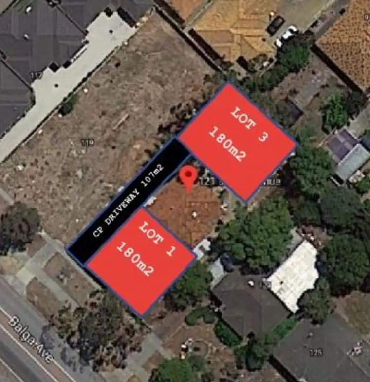 Main view of Homely land listing, Proposed Lot 1/121 Balga Avenue, Balga WA 6061