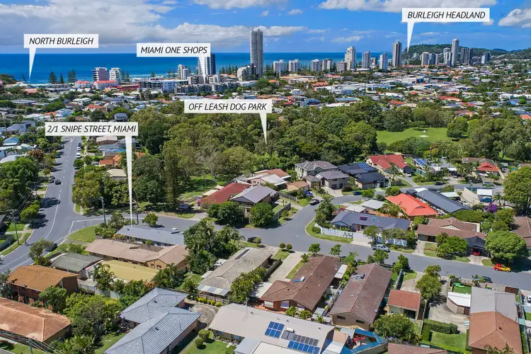 Second view of Homely semi-detached listing, 2/1 Snipe Street, Miami QLD 4220