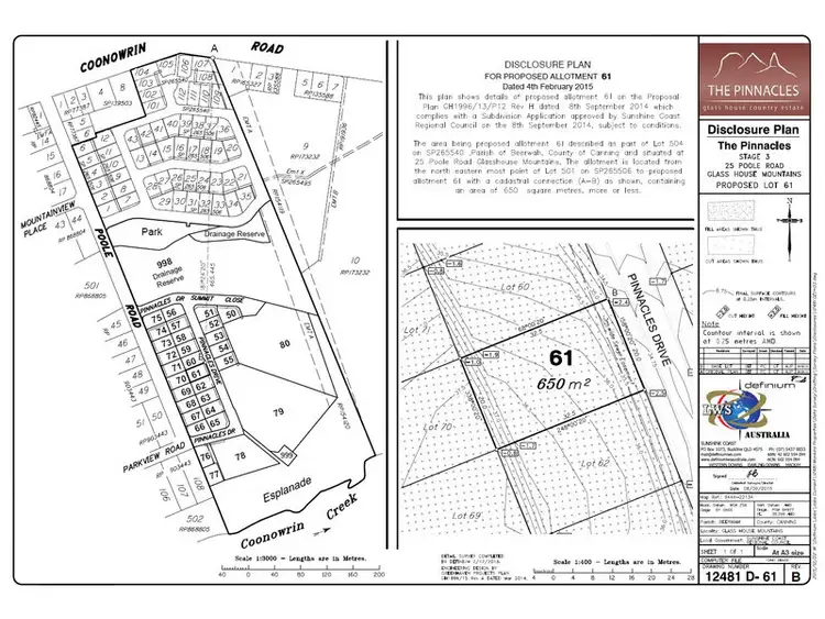 Third view of Homely land listing, LOT 61 Pinnacles Drive, Glass House Mountains QLD 4518