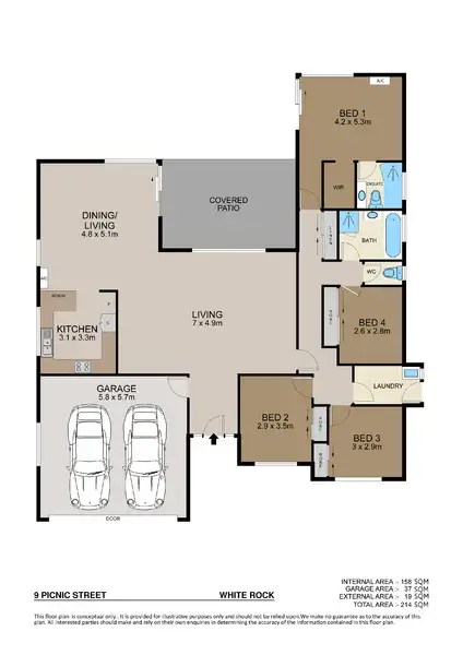 Second view of Homely house listing, 9 Picnic Street, White Rock QLD 4868