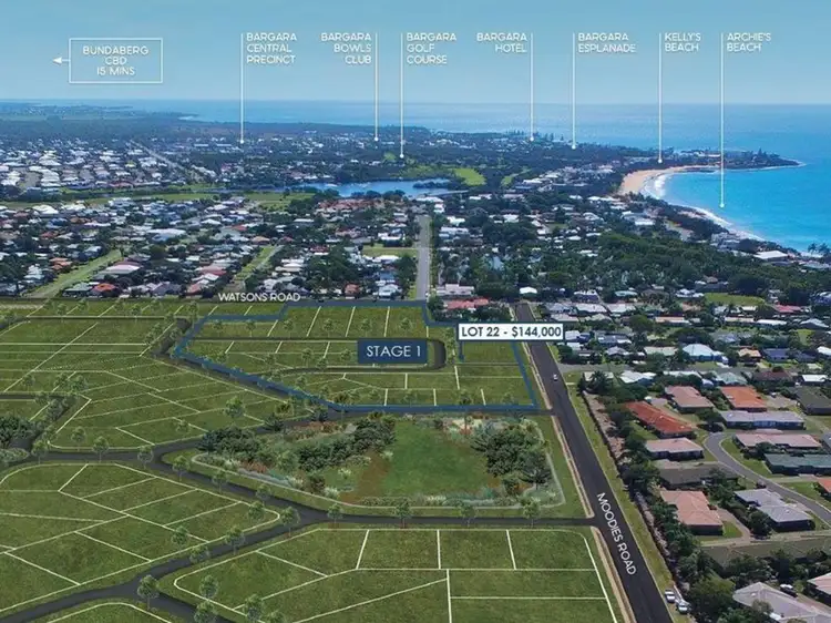 Main view of Homely land listing, Lot 22 Moodies Road, Bargara QLD 4670