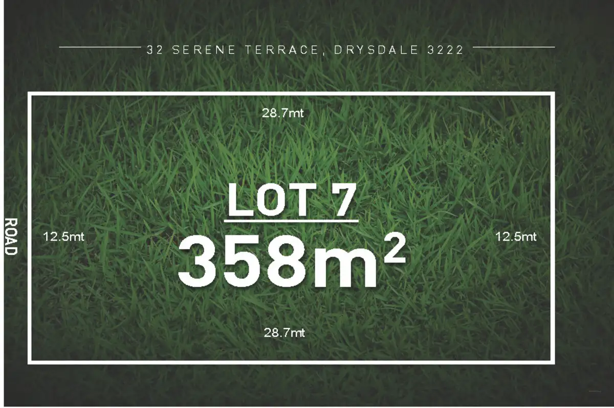 Main view of Homely land listing, LOT 7, 32 Serene Terrace, Drysdale VIC 3222