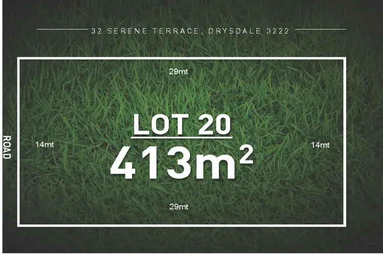 Main view of Homely land listing, LOT 20, 32 Serene Terrace, Drysdale VIC 3222