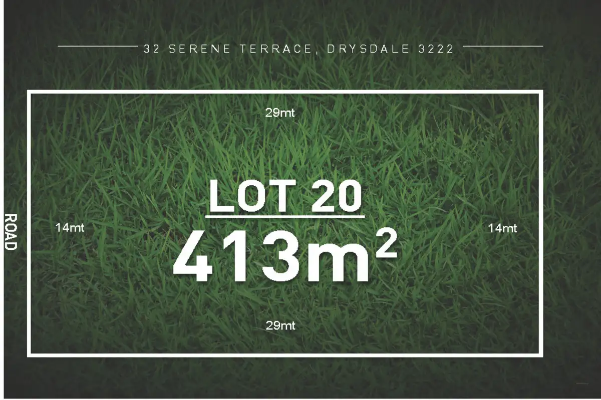 Main view of Homely land listing, LOT 20, 32 Serene Terrace, Drysdale VIC 3222