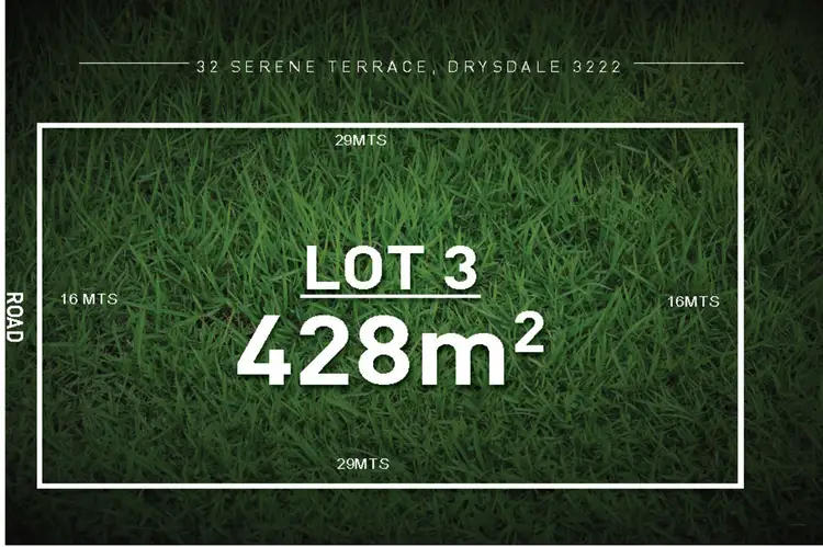 Main view of Homely land listing, LOT 3, 32 Serene Terrace, Drysdale VIC 3222