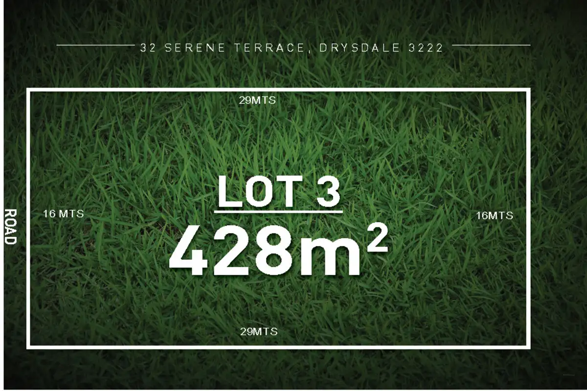 Main view of Homely land listing, LOT 3, 32 Serene Terrace, Drysdale VIC 3222
