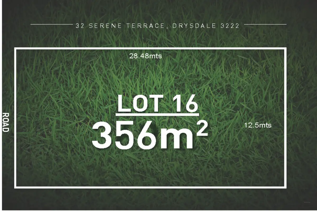 Main view of Homely land listing, LOT 16, 32 Serene Terrace, Drysdale VIC 3222