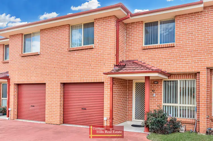 Main view of Homely townhouse listing, 12/38 Hillcrest Road, Quakers Hill NSW 2763