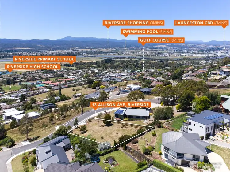 Main view of Homely land listing, 13 Allison Avenue, Riverside TAS 7250