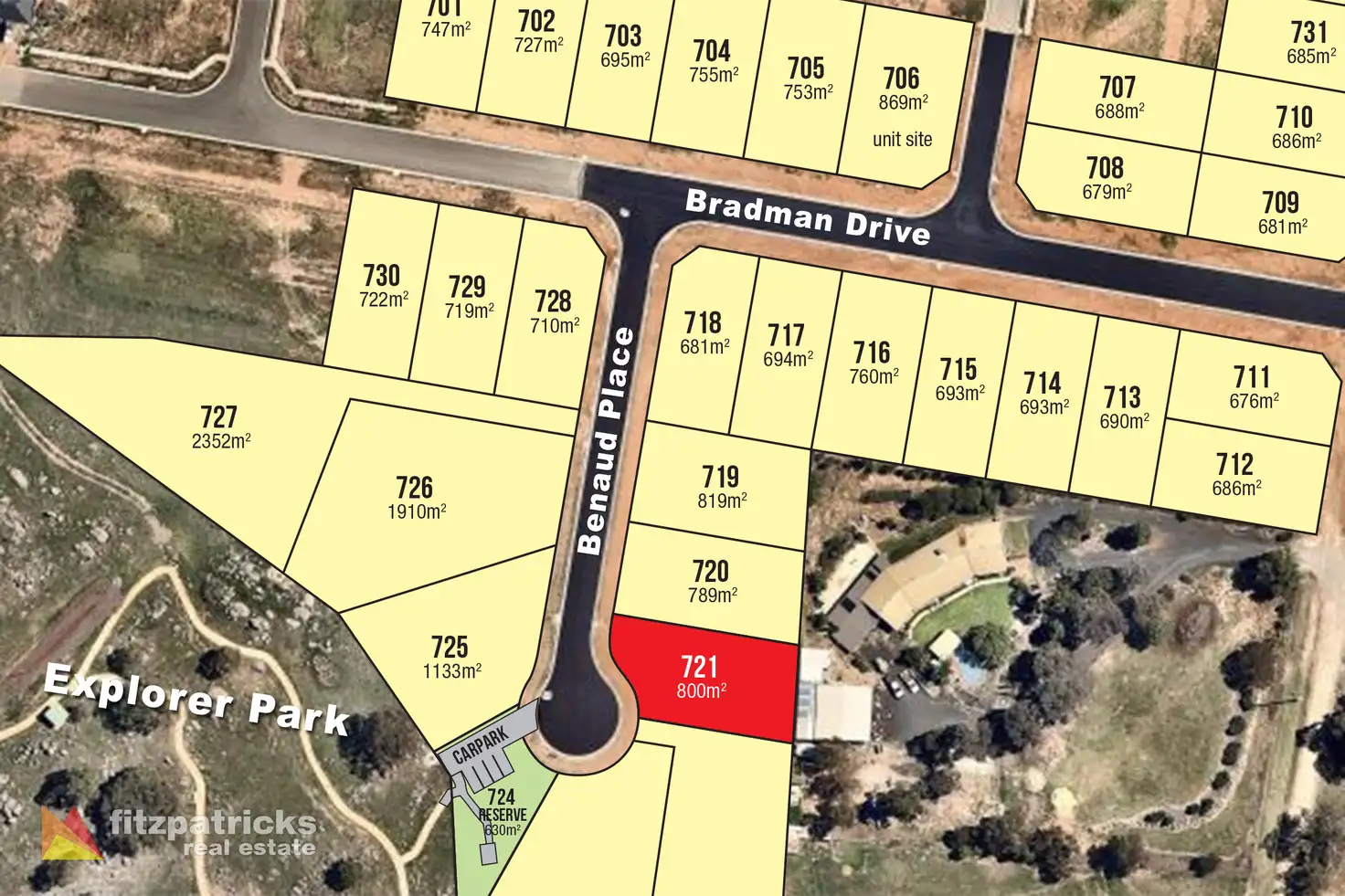 Main view of Homely land listing, LOT 721 Benaud Place, Boorooma NSW 2650