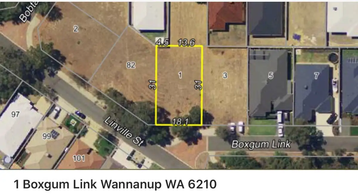 Main view of Homely land listing, 1 Boxgum Link, Wannanup WA 6210