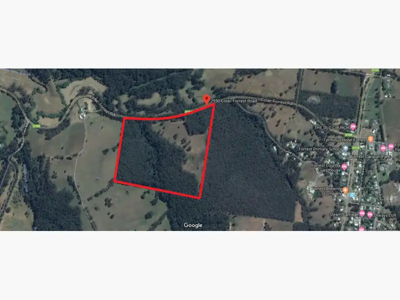 Main view of Homely rural property listing, 2950 Colac-Forrest Road, Forrest VIC 3236