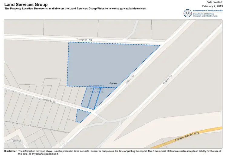 LOT 391 Thompson Road, Quorn SA 5433