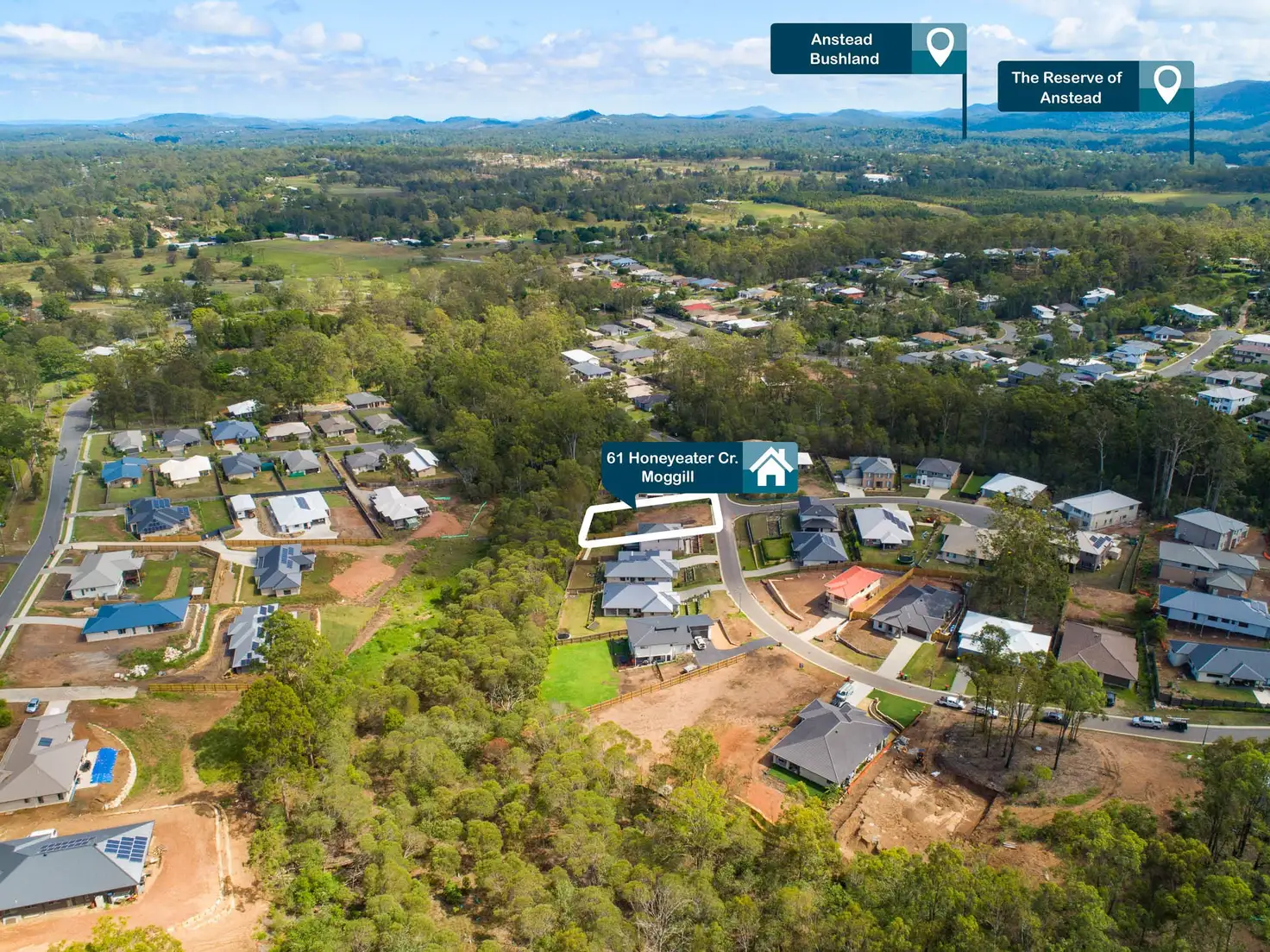 Main view of Homely land listing, 61 Honeyeater Crescent, Moggill QLD 4070