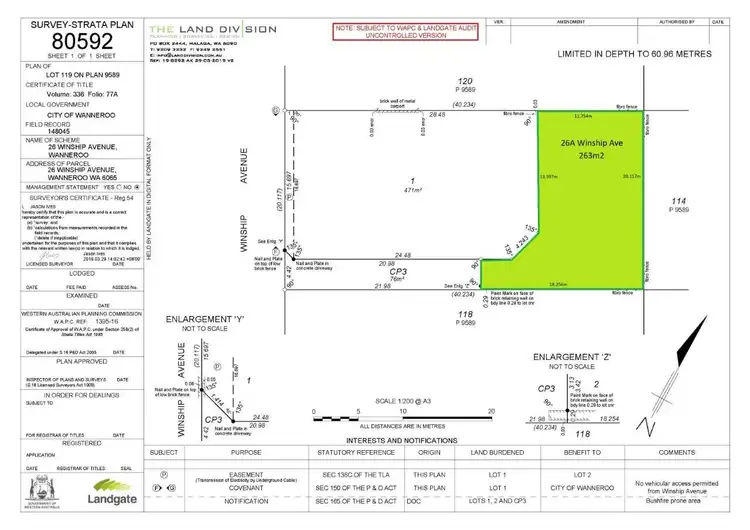 Second view of Homely land listing, 26A Winship Avenue, Wanneroo WA 6065