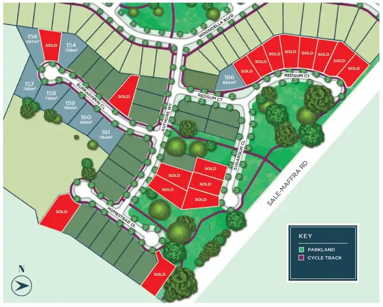 Second view of Homely land listing, Lot 186 (2) Lot 186 (2) Redgum Court, Sale VIC 3850