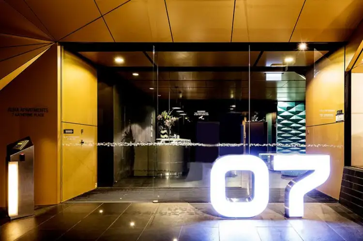 Second view of Homely apartment listing, 1011/7 Katherine Place, Melbourne VIC 3000