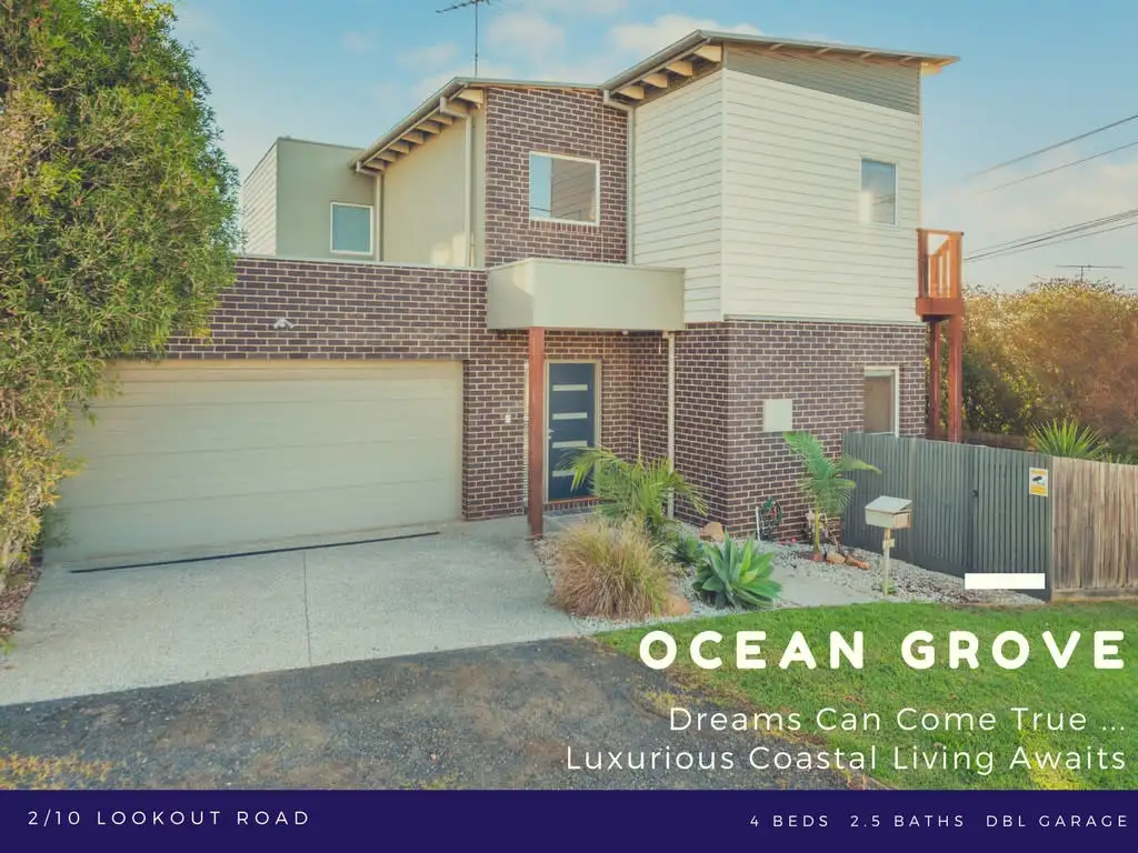 Main view of Homely house listing, 2/10 Lookout Road, Ocean Grove VIC 3226