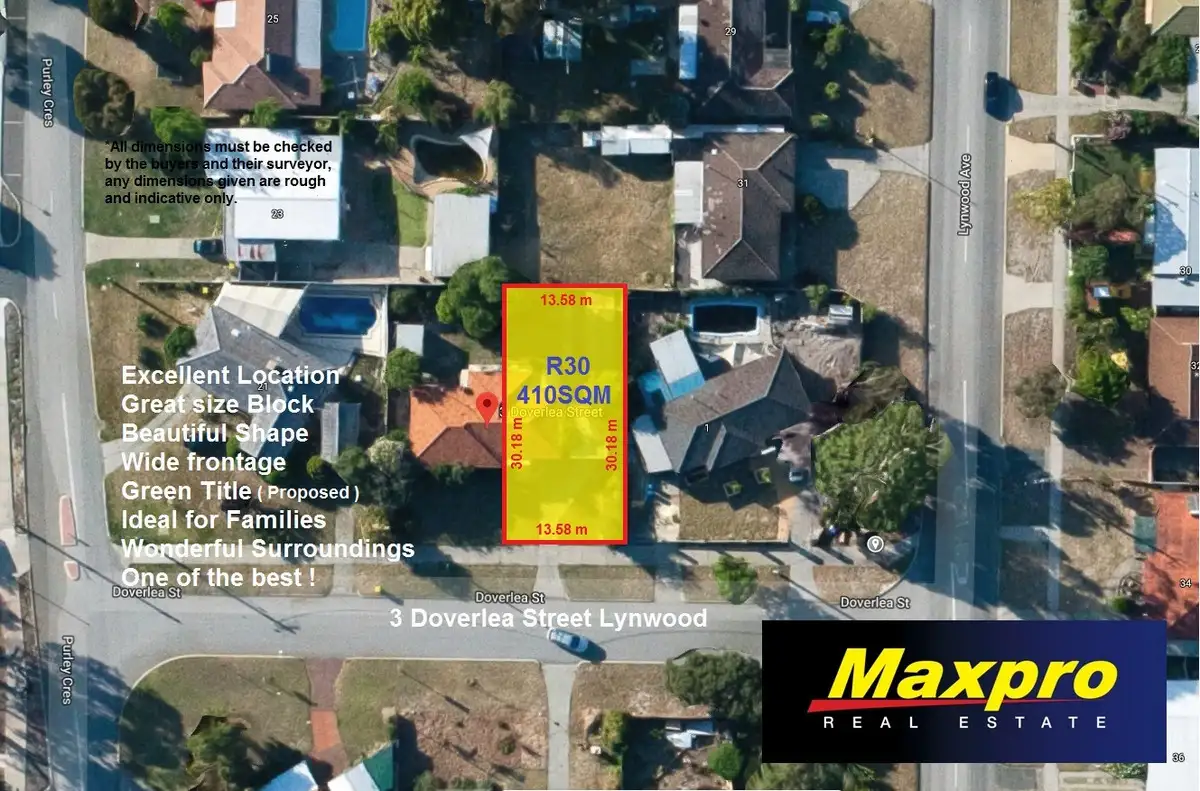 Main view of Homely land listing, LOT PL 51, 3 Doverlea Street, Lynwood WA 6147
