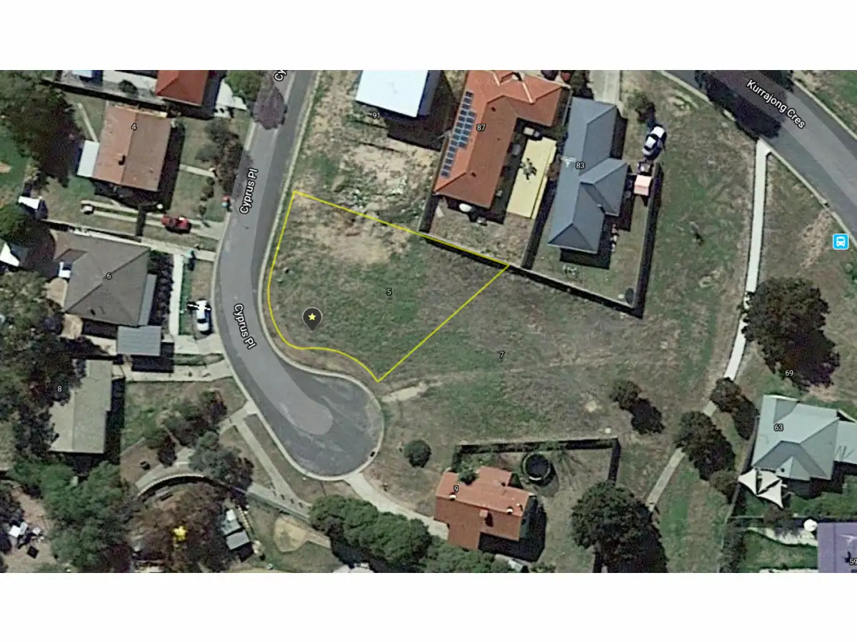 Main view of Homely land listing, 5 Cyprus Place, West Albury NSW 2640
