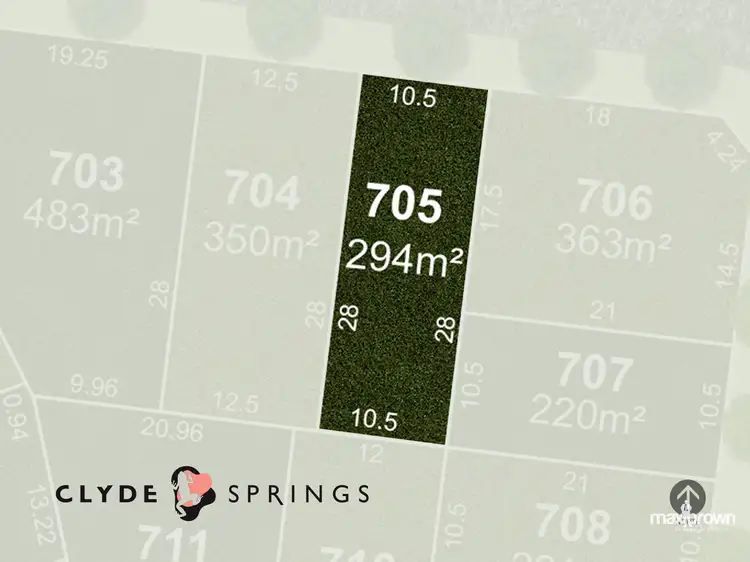 Main view of Homely land listing, LOT 705, 230S Hardys Road, Clyde North VIC 3978