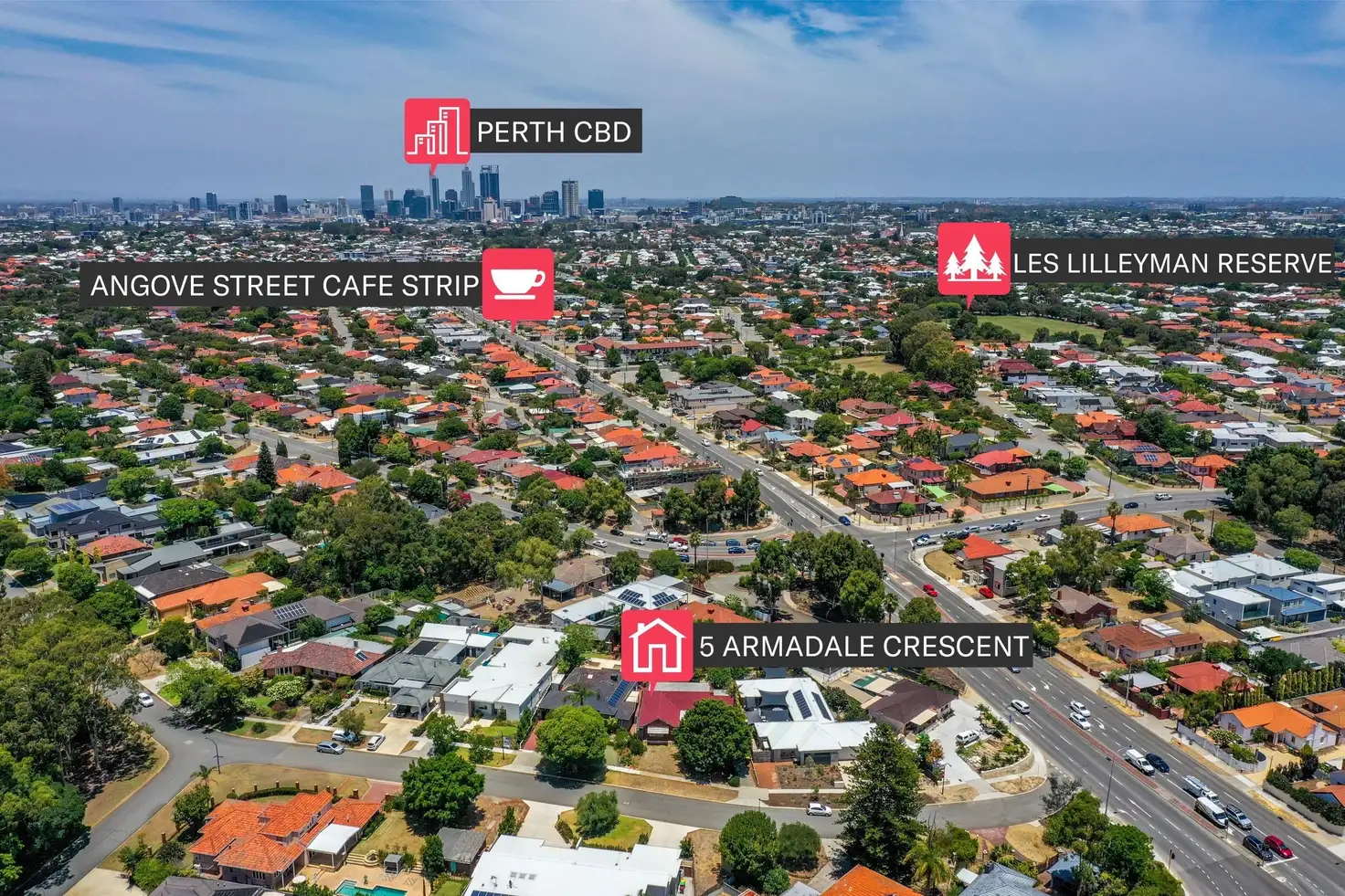 Main view of Homely house listing, 5 Armadale Crescent, Coolbinia WA 6050