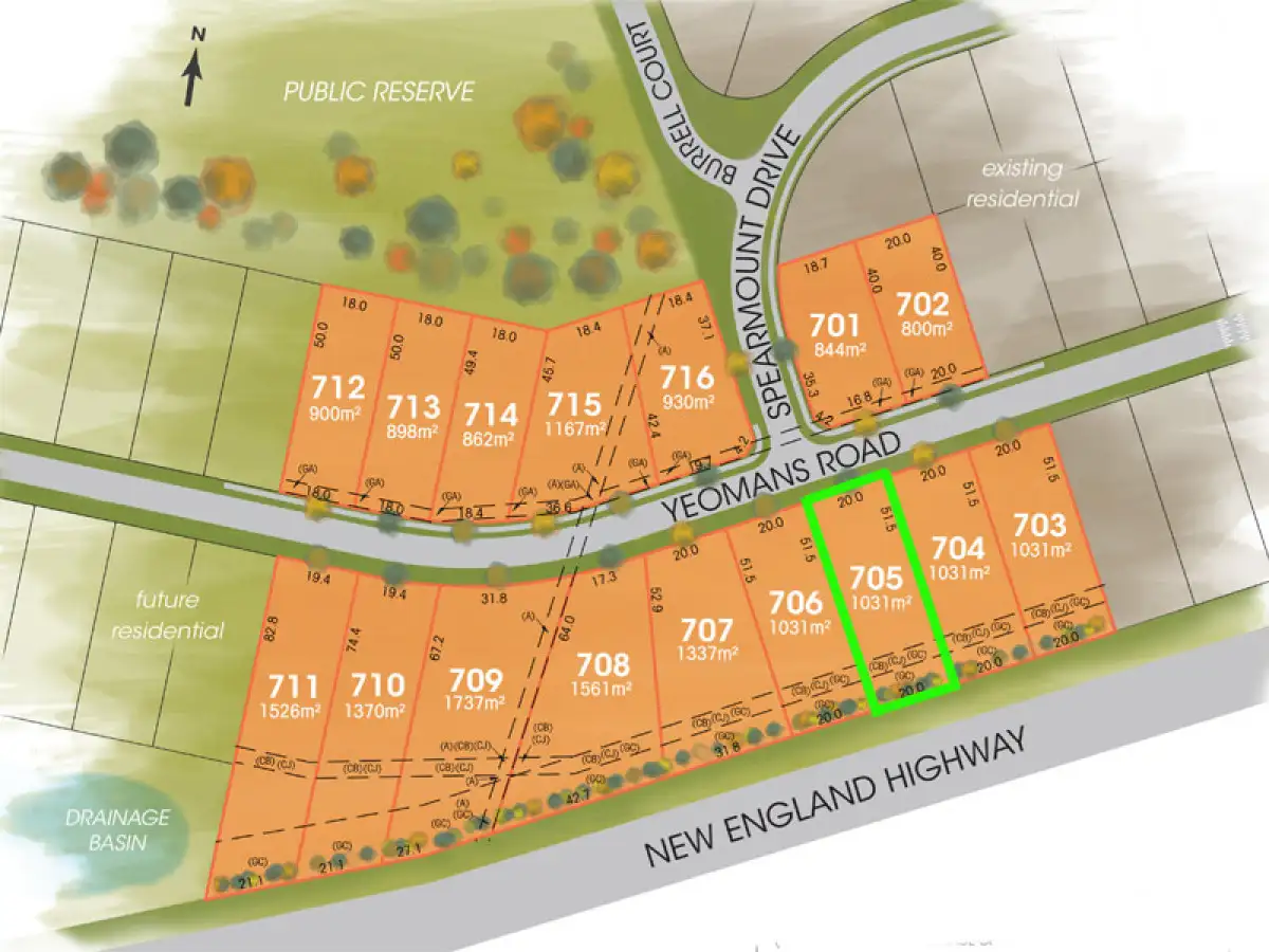 Main view of Homely land listing, LOT 705 Foothills, Armidale NSW 2350