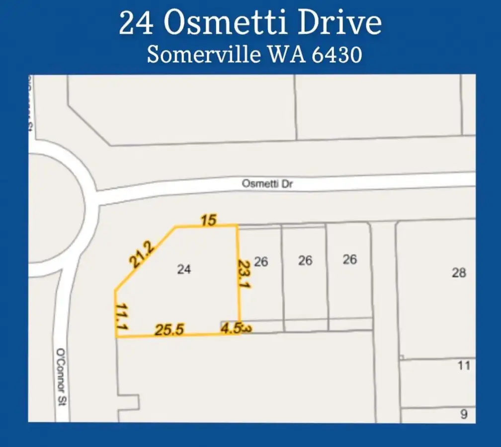Main view of Homely land listing, 24 Osmetti Drive, Somerville WA 6430