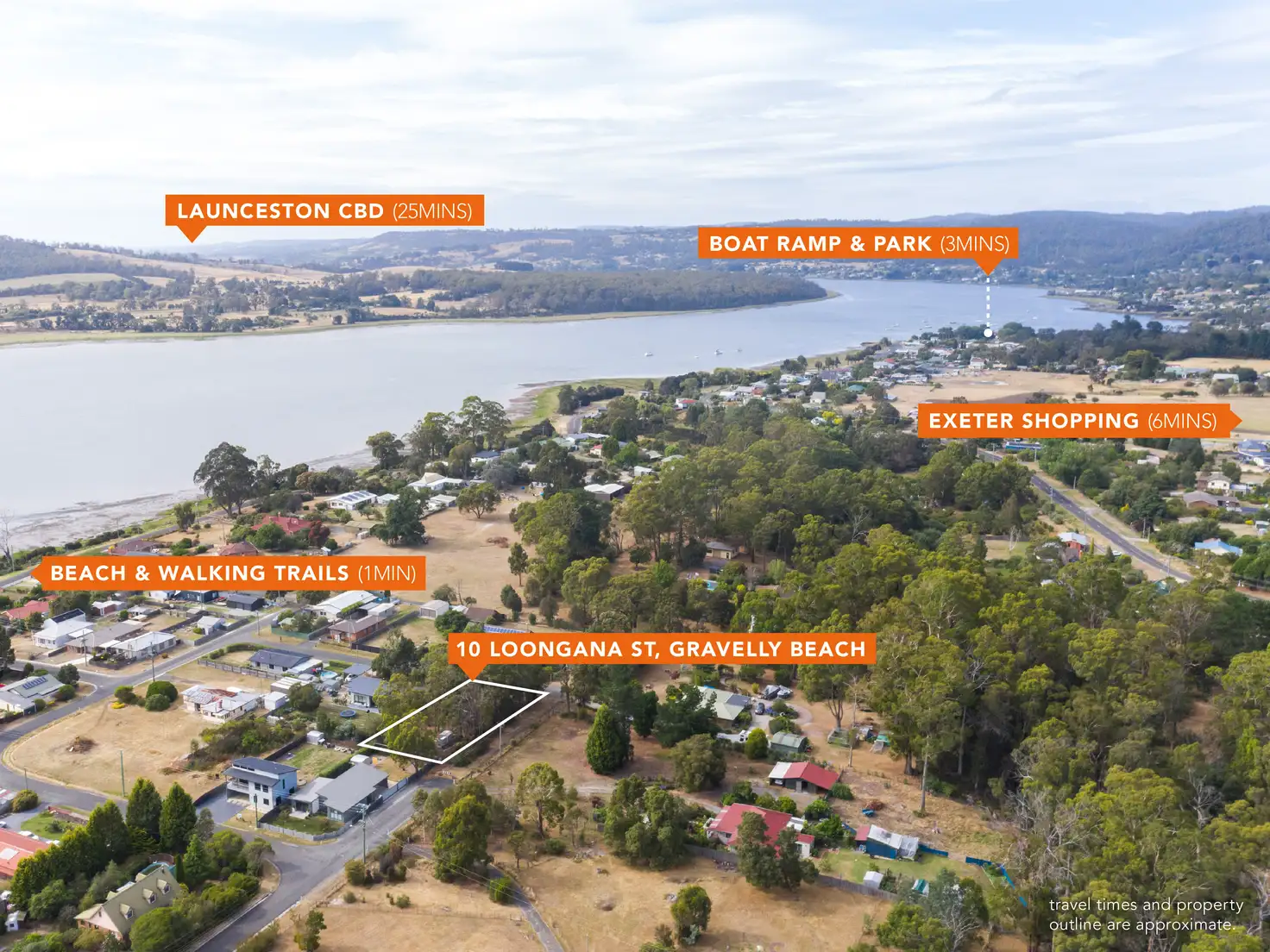 Main view of Homely land listing, 10 Loongana  Street, Gravelly Beach TAS 7276