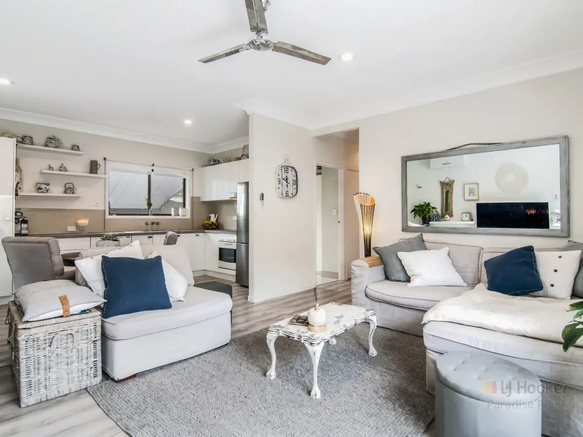 Main view of Homely semi-detached listing, 1/19 Rouen Avenue, Paradise Point QLD 4216