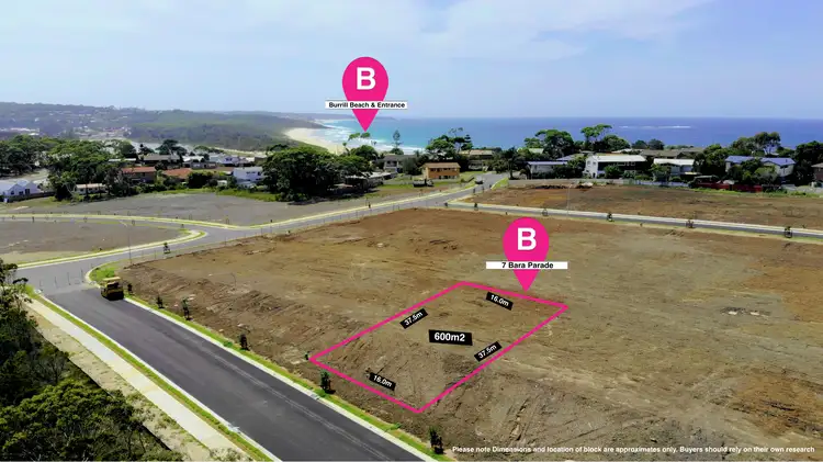 Main view of Homely land listing, LOT 417, 7 Bara Parade, Dolphin Point NSW 2539