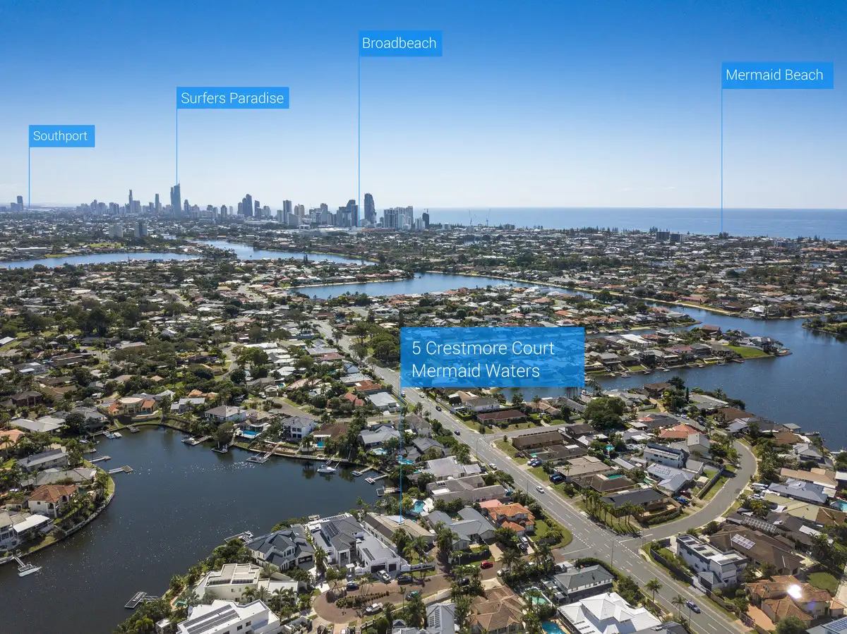 Main view of Homely house listing, 5 Crestmore Court, Mermaid Waters QLD 4218