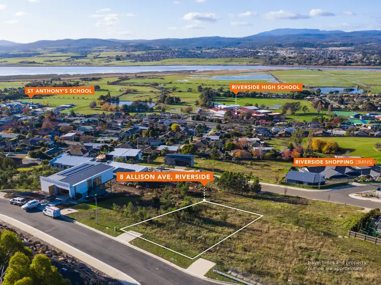 Main view of Homely land listing, 8 Allison Avenue, Riverside TAS 7250