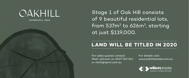 Second view of Homely land listing, Oak Hill Estate- Stage 1, Churchill VIC 3842
