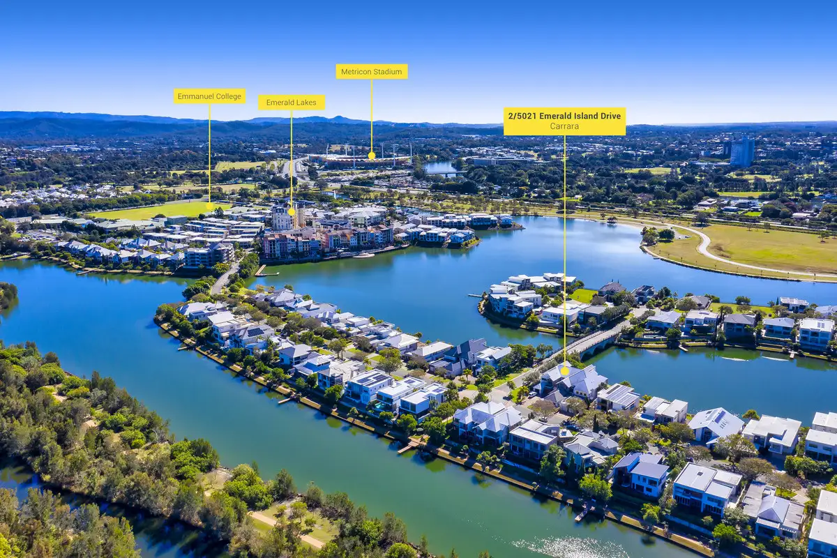 Main view of Homely townhouse listing, 2/5021 Emerald Island Drive, Carrara QLD 4211